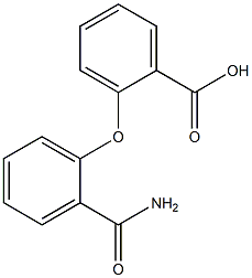 2-(2-carbamoylphenoxy)benzoic acid Structure