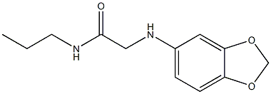2-(2H-1,3-benzodioxol-5-ylamino)-N-propylacetamide|