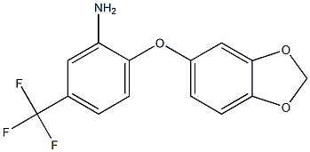2-(2H-1,3-benzodioxol-5-yloxy)-5-(trifluoromethyl)aniline Struktur