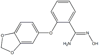 2-(2H-1,3-benzodioxol-5-yloxy)-N'-hydroxybenzene-1-carboximidamide Structure