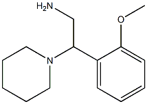 2-(2-methoxyphenyl)-2-piperidin-1-ylethanamine Struktur