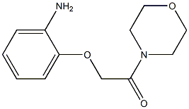2-(2-morpholin-4-yl-2-oxoethoxy)aniline Structure