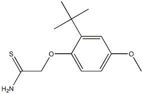 2-(2-tert-butyl-4-methoxyphenoxy)ethanethioamide Struktur