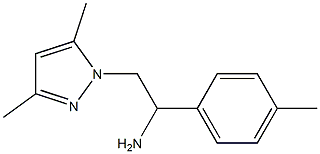 2-(3,5-dimethyl-1H-pyrazol-1-yl)-1-(4-methylphenyl)ethanamine Structure