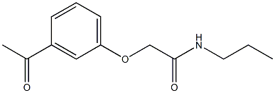  2-(3-acetylphenoxy)-N-propylacetamide