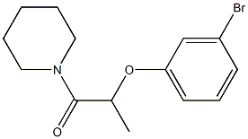 2-(3-bromophenoxy)-1-(piperidin-1-yl)propan-1-one Structure
