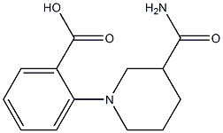 2-(3-carbamoylpiperidin-1-yl)benzoic acid 结构式