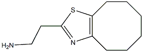 2-(4,5,6,7,8,9-hexahydrocycloocta[d][1,3]thiazol-2-yl)ethanamine 结构式