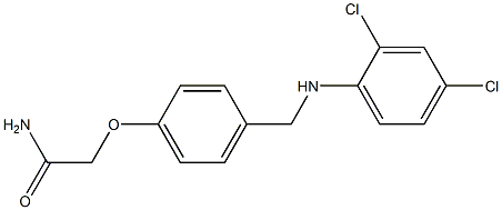 2-(4-{[(2,4-dichlorophenyl)amino]methyl}phenoxy)acetamide Structure