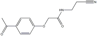 2-(4-acetylphenoxy)-N-(2-cyanoethyl)acetamide