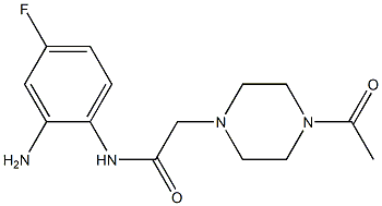2-(4-acetylpiperazin-1-yl)-N-(2-amino-4-fluorophenyl)acetamide