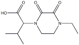 2-(4-ethyl-2,3-dioxopiperazin-1-yl)-3-methylbutanoic acid Structure