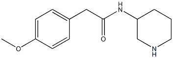 2-(4-methoxyphenyl)-N-(piperidin-3-yl)acetamide Struktur