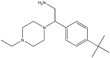 2-(4-tert-butylphenyl)-2-(4-ethylpiperazin-1-yl)ethan-1-amine 结构式