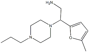2-(5-methyl-2-furyl)-2-(4-propylpiperazin-1-yl)ethanamine Structure