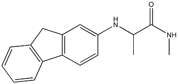 2-(9H-fluoren-2-ylamino)-N-methylpropanamide Structure