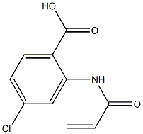 2-(acryloylamino)-4-chlorobenzoic acid Structure
