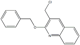 2-(benzyloxy)-3-(chloromethyl)quinoline Structure