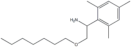 2-(heptyloxy)-1-(2,4,6-trimethylphenyl)ethan-1-amine 结构式