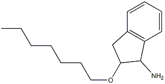 2-(heptyloxy)-2,3-dihydro-1H-inden-1-amine Structure