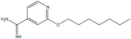 2-(heptyloxy)pyridine-4-carboximidamide Structure