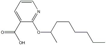 2-(octan-2-yloxy)pyridine-3-carboxylic acid Structure