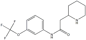 2-(piperidin-2-yl)-N-[3-(trifluoromethoxy)phenyl]acetamide Structure