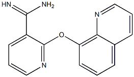2-(quinolin-8-yloxy)pyridine-3-carboximidamide Structure
