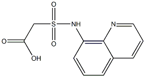 2-(quinolin-8-ylsulfamoyl)acetic acid Structure