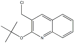 2-(tert-butoxy)-3-(chloromethyl)quinoline Struktur