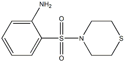 2-(thiomorpholine-4-sulfonyl)aniline,,结构式