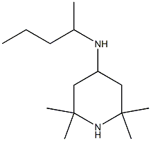 2,2,6,6-tetramethyl-N-(pentan-2-yl)piperidin-4-amine Struktur