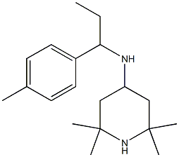 2,2,6,6-tetramethyl-N-[1-(4-methylphenyl)propyl]piperidin-4-amine Structure
