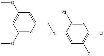  2,4,5-trichloro-N-[(3,5-dimethoxyphenyl)methyl]aniline