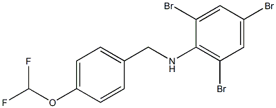  2,4,6-tribromo-N-{[4-(difluoromethoxy)phenyl]methyl}aniline