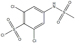 2,6-dichloro-4-[(methylsulfonyl)amino]benzenesulfonyl chloride Structure