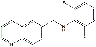 2,6-difluoro-N-(quinolin-6-ylmethyl)aniline Struktur