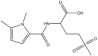 2-[(1,5-dimethyl-1H-pyrrol-2-yl)formamido]-4-methanesulfonylbutanoic acid
