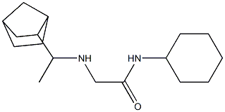 2-[(1-{bicyclo[2.2.1]heptan-2-yl}ethyl)amino]-N-cyclohexylacetamide,,结构式