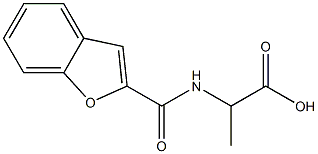 2-[(1-benzofuran-2-ylcarbonyl)amino]propanoic acid Structure