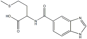 2-[(1H-benzimidazol-5-ylcarbonyl)amino]-4-(methylthio)butanoic acid Structure
