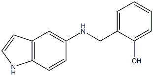 2-[(1H-indol-5-ylamino)methyl]phenol 结构式