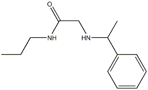 2-[(1-phenylethyl)amino]-N-propylacetamide Struktur