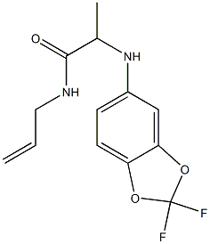 2-[(2,2-difluoro-2H-1,3-benzodioxol-5-yl)amino]-N-(prop-2-en-1-yl)propanamide