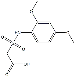 2-[(2,4-dimethoxyphenyl)sulfamoyl]acetic acid Structure