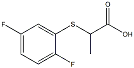 2-[(2,5-difluorophenyl)thio]propanoic acid Structure