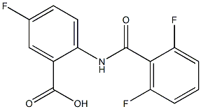 2-[(2,6-difluorobenzoyl)amino]-5-fluorobenzoic acid Structure