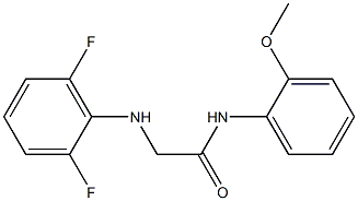 2-[(2,6-difluorophenyl)amino]-N-(2-methoxyphenyl)acetamide,,结构式