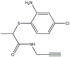 2-[(2-amino-4-chlorophenyl)sulfanyl]-N-(prop-2-yn-1-yl)propanamide Structure