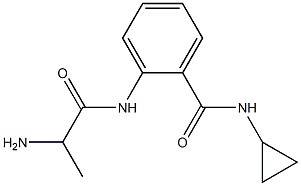 2-[(2-aminopropanoyl)amino]-N-cyclopropylbenzamide Structure